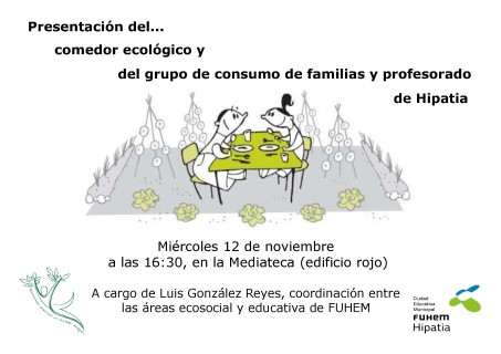 cartel presenta Hipatia grupos consumo (Mobile)